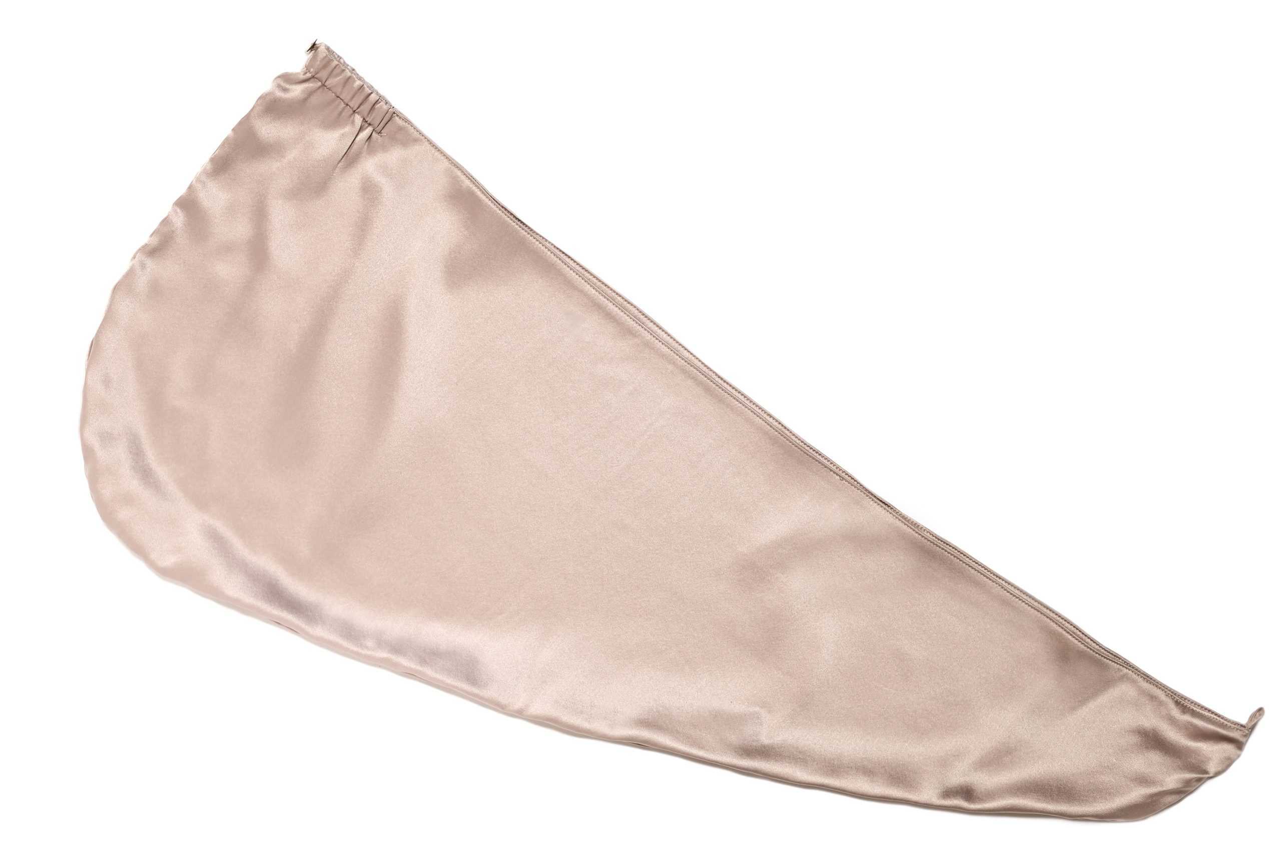 jedwabny recznik turban bezowy Queen Sleep 2