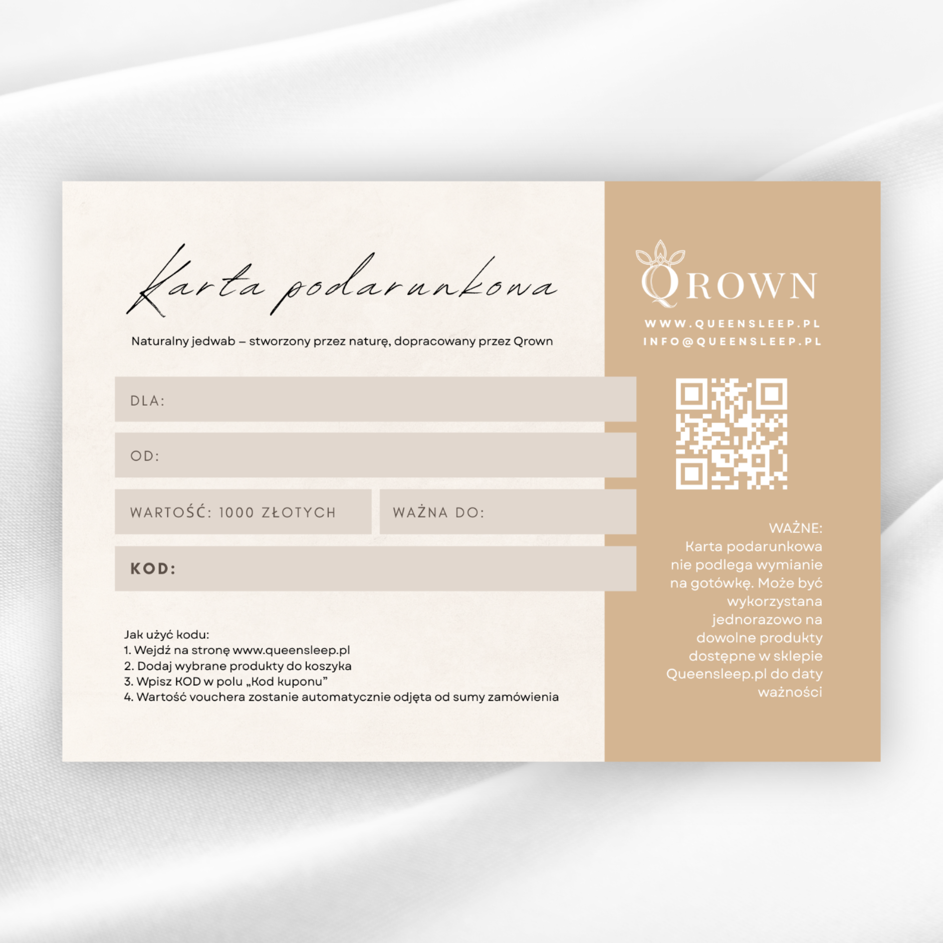 Katra podarunkowa Qrown 1000